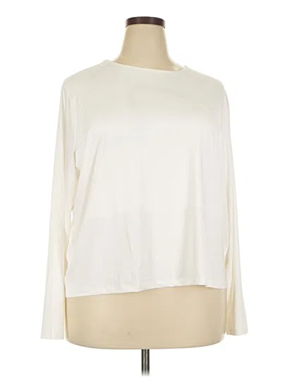 Pre-owned H&m Long Sleeve T-shirt In Ivory