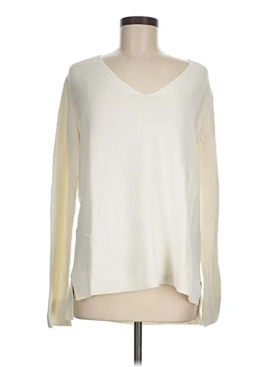 Pre-owned H&m Long Sleeve T-shirt In Ivory