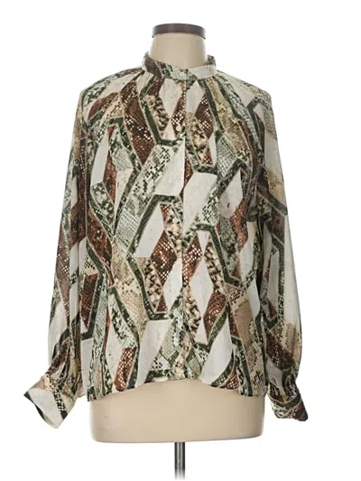 Pre-owned H&m Long Sleeve T-shirt In Ivory