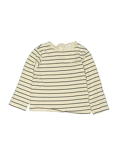 Pre-owned H&m Kids' Long Sleeve T-shirt In Ivory