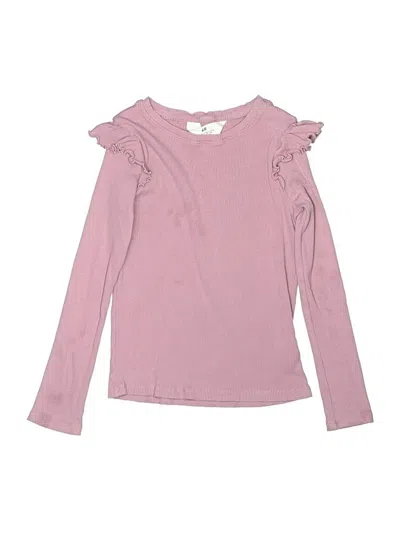 Pre-owned H&m Kids' Long Sleeve T-shirt In Purple