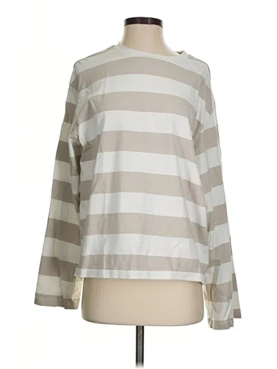 Pre-owned H&m Long Sleeve T-shirt In Silver