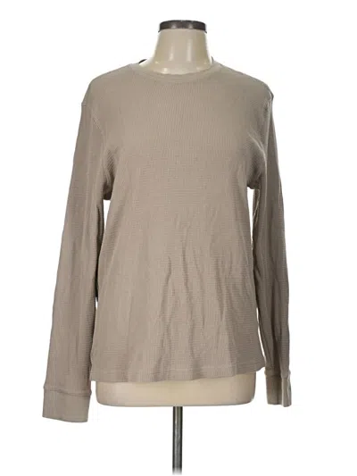 Pre-owned H&m Long Sleeve T-shirt In Tan