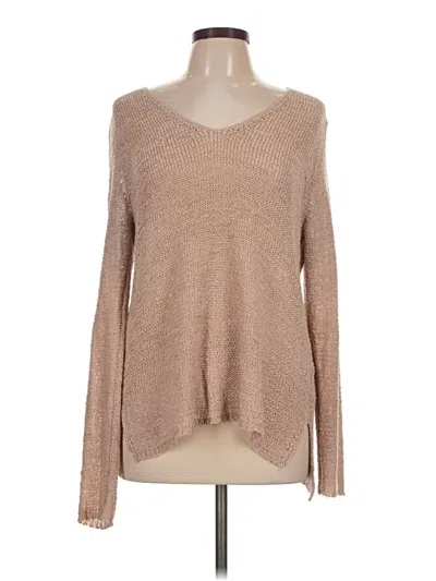 Pre-owned H&m Long Sleeve T-shirt In Tan