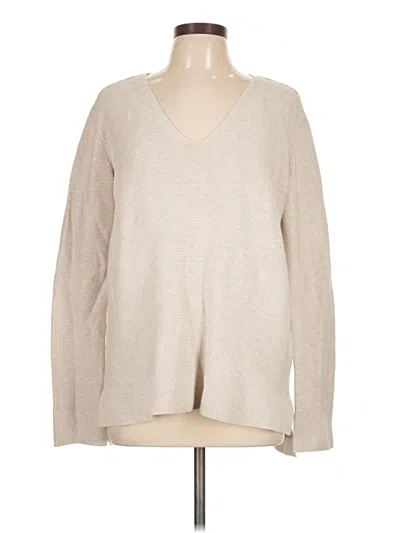 Pre-owned H&m Long Sleeve T-shirt In Tan