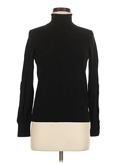 Pre-owned H&m Long Sleeve Turtleneck In Black