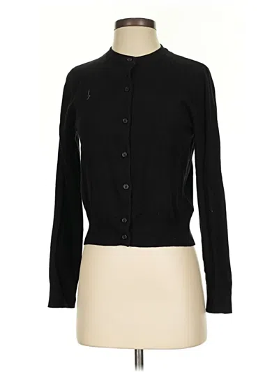 Pre-owned H&m Long Sleeve Turtleneck In Black