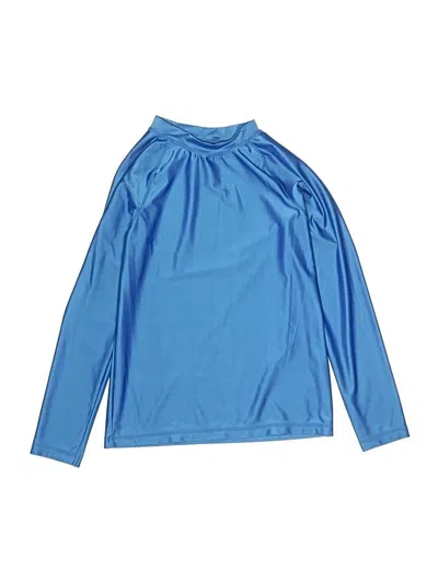 Pre-owned H&m Kids' Long Sleeve Turtleneck In Blue