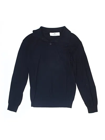Pre-owned H&m Kids' Long Sleeve Turtleneck In Blue
