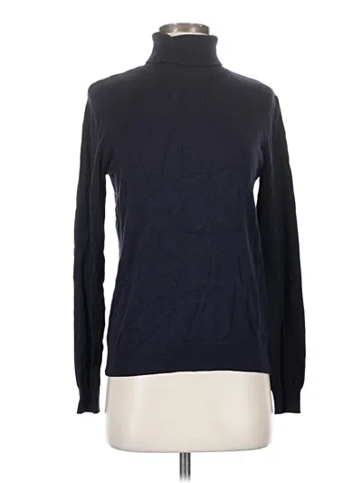 Pre-owned H&m Long Sleeve Turtleneck In Blue