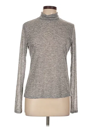 Pre-owned H&m Long Sleeve Turtleneck In Gray