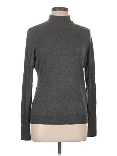 Pre-owned H&m Long Sleeve Turtleneck In Gray