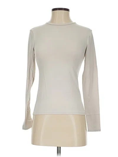 Pre-owned H&m Long Sleeve Turtleneck In Ivory