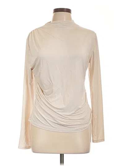 Pre-owned H&m Long Sleeve Turtleneck In Ivory