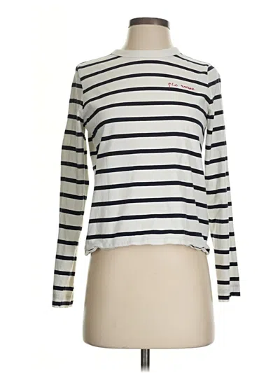 Pre-owned H&m Long Sleeve Turtleneck In Ivory