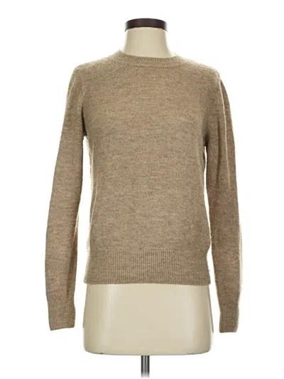 Pre-owned H&m Long Sleeve Turtleneck In Tan
