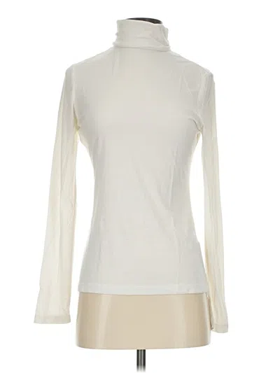 Pre-owned H&m Long Sleeve Turtleneck In White