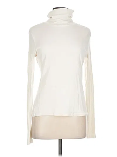 Pre-owned H&m Long Sleeve Turtleneck In White