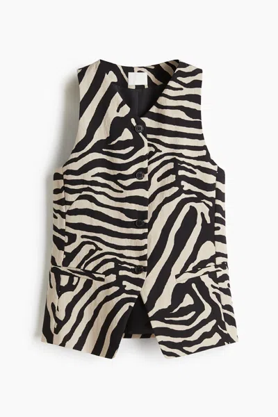 H&m Long Vest In Multi