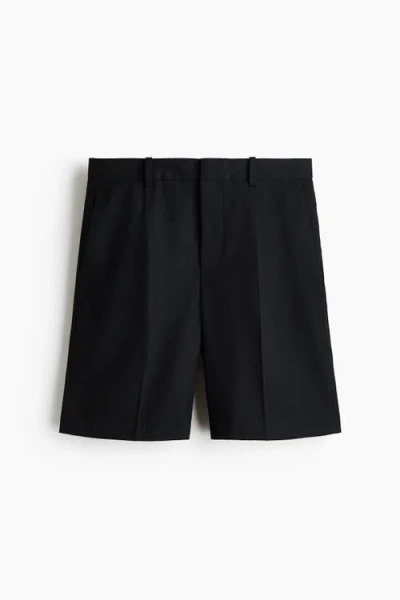 H&m Loose Fit Bermuda Shorts In Black