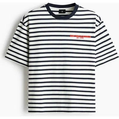 H&m Loose Fit Cotton T-shirt In Black