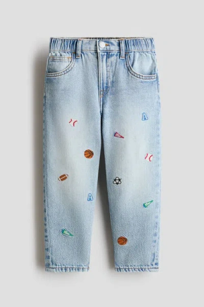 H&m Kids'  Loose Fit Jeans In Blue