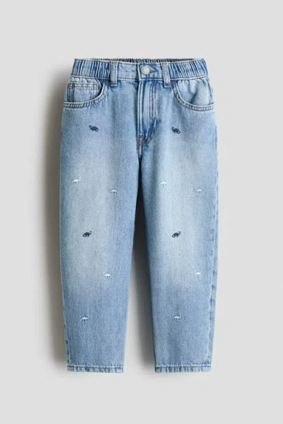 H&m Kids'  Loose Fit Jeans In Blue