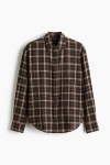 H&m Loose Fit Shirt In Brown