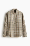 H&m Loose Fit Shirt In Brown
