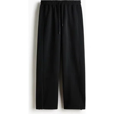 H&m Loose Fit Sports Joggers In Black