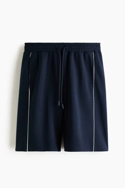 H&m Loose Fit Sports Shorts With Drymove In Blue