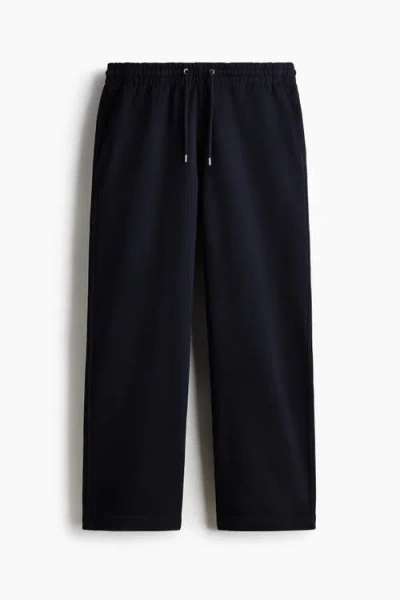 H&m Loose Fit Sweatpants In Blue