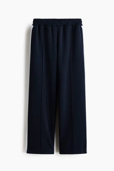 H&m Kids'  Loose Fit Track Pants With Drymove In Blue