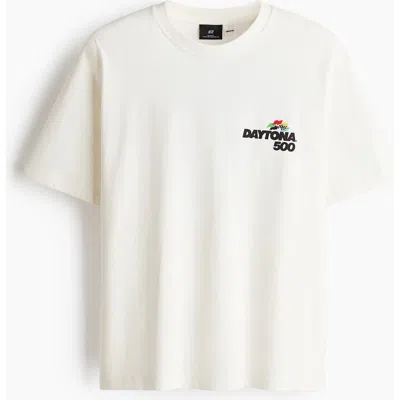 H&m Loose Fit T-shirt In Neutral
