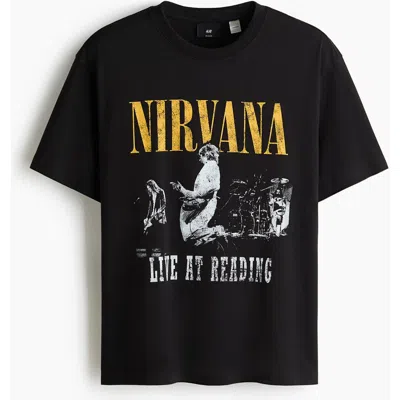 H&m Loose Fit T-shirt In Black