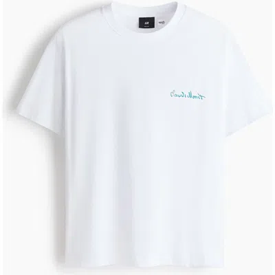 H&m Loose Fit T-shirt In White