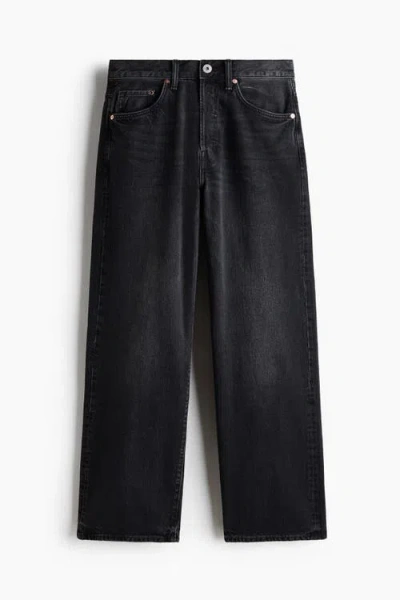 H&m Loose Jeans In Black