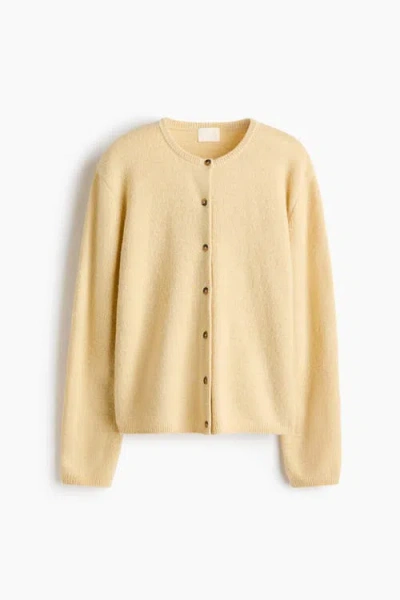 H&m Loose-fit Cardigan In Yellow