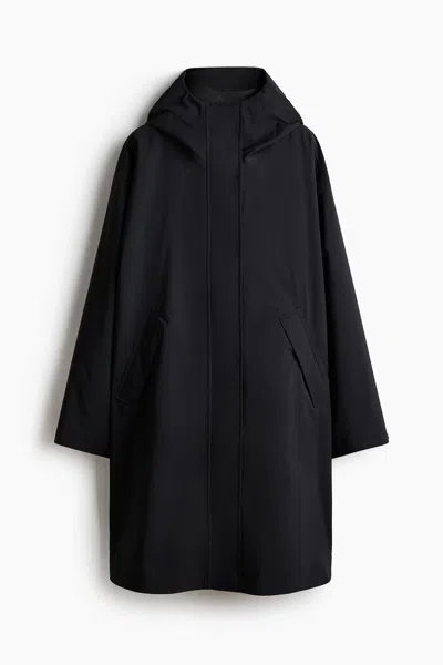 H&m Loose-fit Raincoat With Stormmove In Black