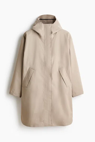 H&m Loose-fit Raincoat With Stormmove In Neutral