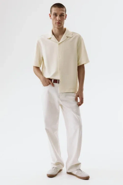 H&m Loose-fit Resort Shirt In White