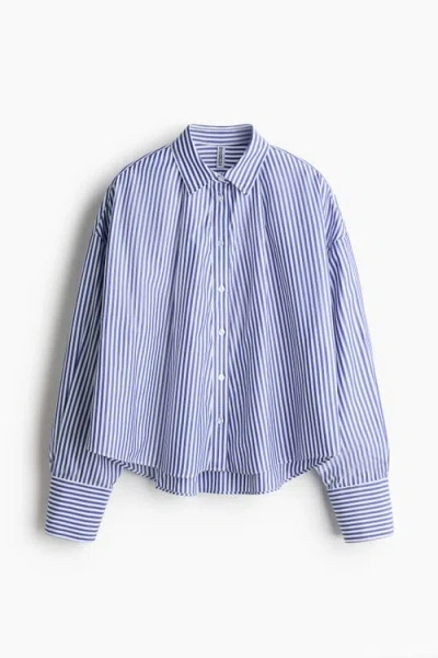 H&m Loose-fit Shirt In Blue