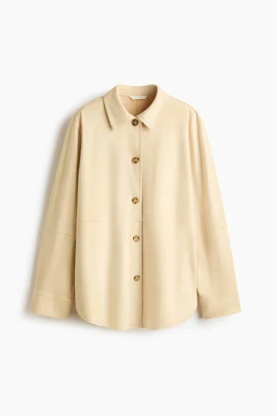H&m Loose-fit Shirt In Neutral