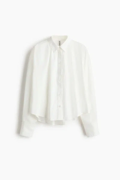 H&m Loose-fit Shirt In White