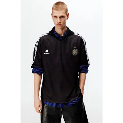 H&m Loose-fit Soccer Jersey In Black