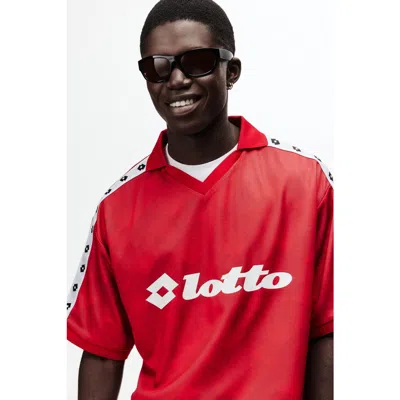 H&m Loose-fit Soccer Jersey In Red