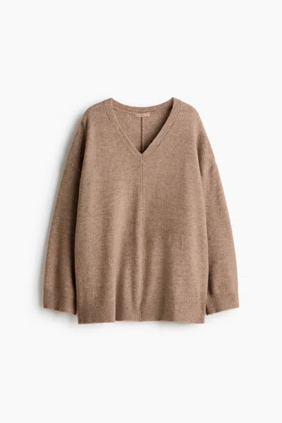 H&m Loose-fit Sweater In Brown