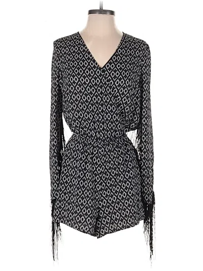 Pre-owned H&m Loves Coachella Romper In Black