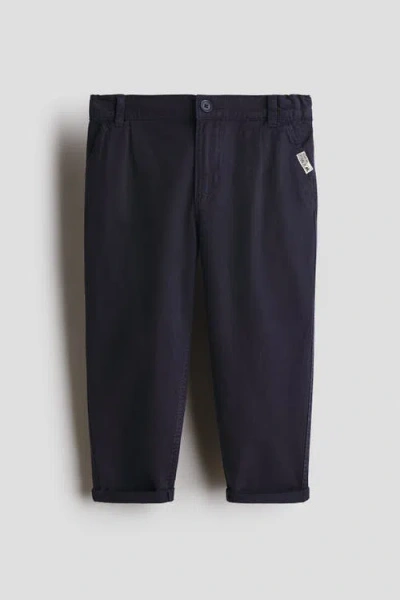 H&m Kids'  Lyocell-blend Chinos In Blue