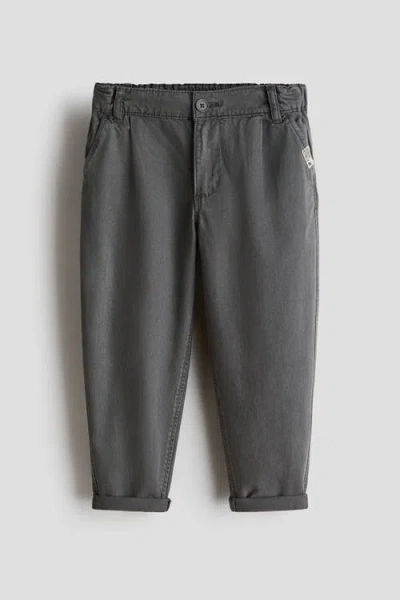 H&m Kids'  Lyocell-blend Chinos In Gray